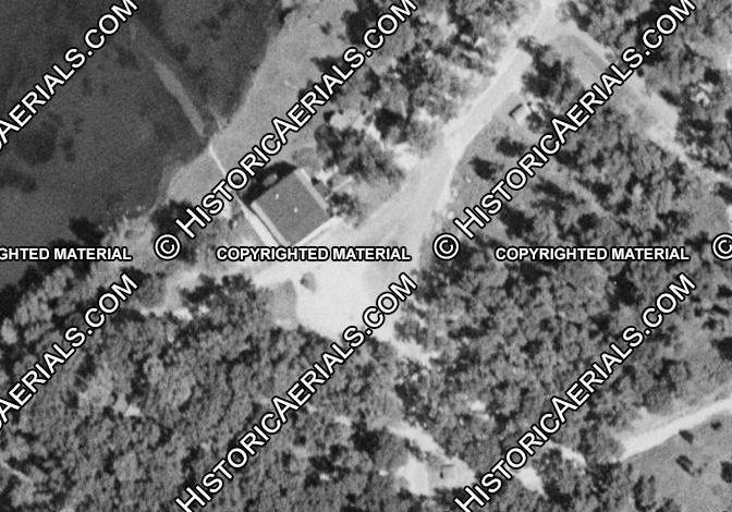 Terrace Lanes (on Christiana Lake) - 1957 Aerial (newer photo)